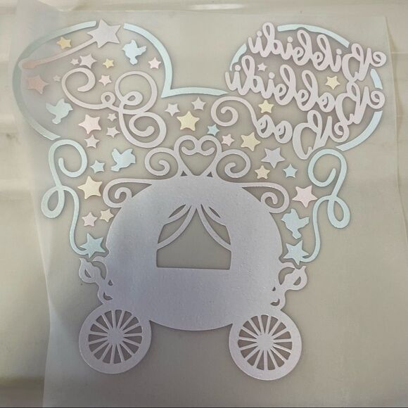 Bibbidi-Bobbidi-Boo Iron On HTV Heat Transfer Vinyl Decal​ - Picture 7 of 7